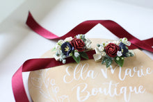 Load image into Gallery viewer, Floral clips - Sapphire
