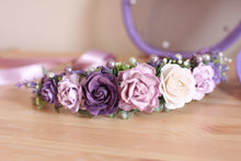 Load image into Gallery viewer, Flower crown - Pixie plum