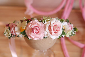 Flower crown - Pink Blossom