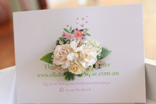 Load image into Gallery viewer, Floral clip - buttercream
