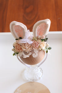 Bunny ears Headband - peach blossom