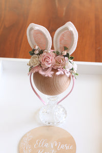 Bunny ears Headband - pink blossom