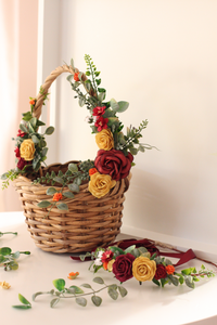 Flower Basket large - Ruby