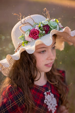 Load image into Gallery viewer, Floral 4 in 1 Christmas hat - Raindeer