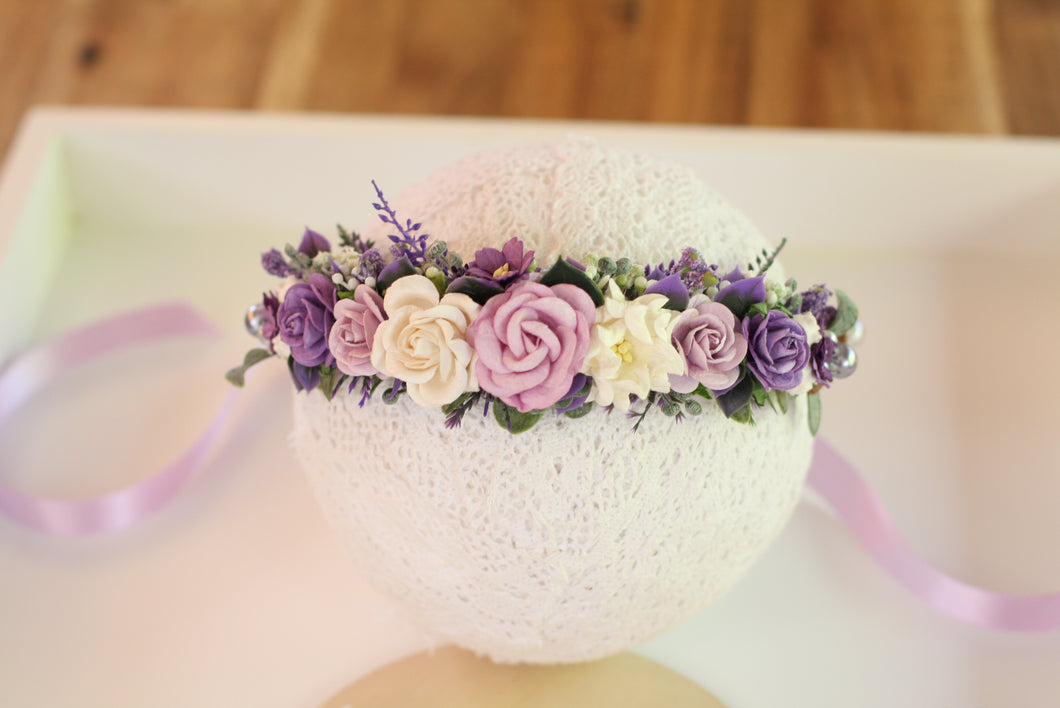 Flower crown - lavender