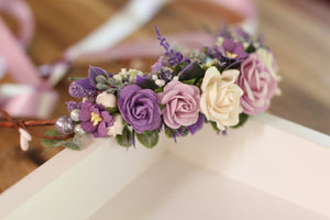 Flower crown - lavender