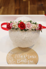 Load image into Gallery viewer, Floral Crown - Strawberries and cream