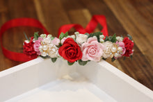 Load image into Gallery viewer, Floral Crown - Strawberries and cream