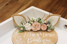 Load image into Gallery viewer, Floral headband - Antler peach
