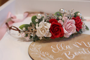 Floral crown - Be My Valentine