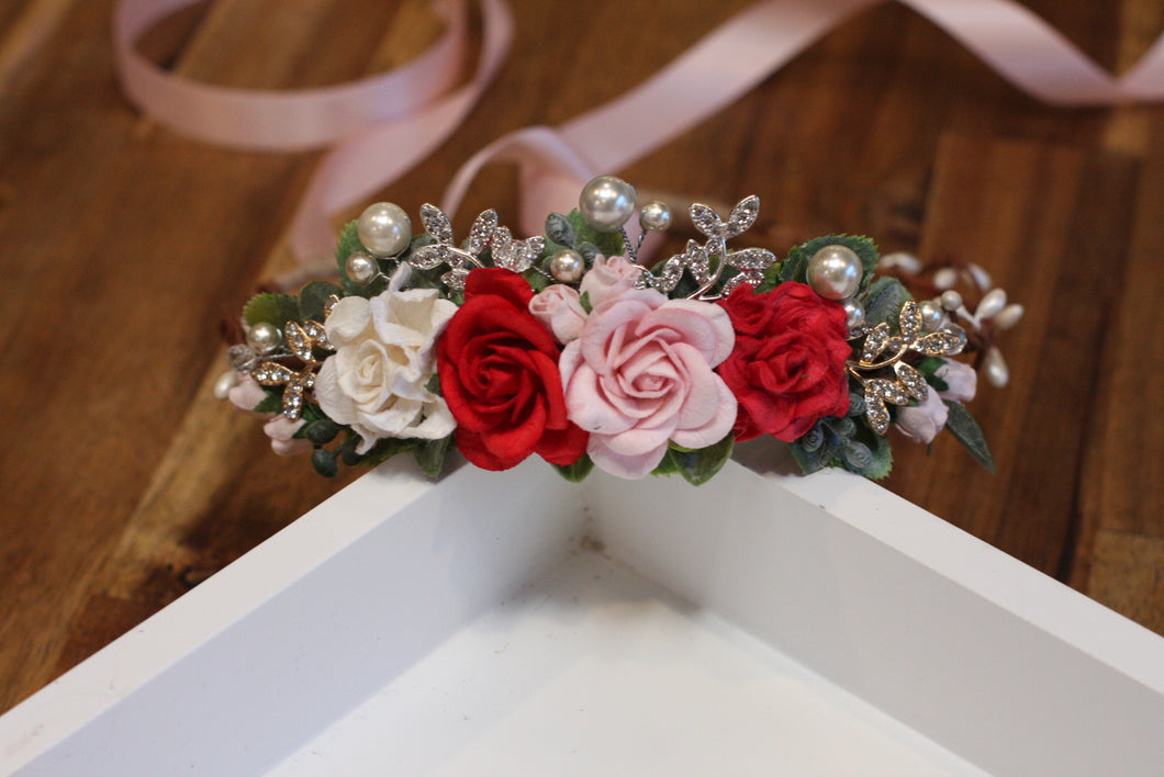 Floral crown - Be My Valentine