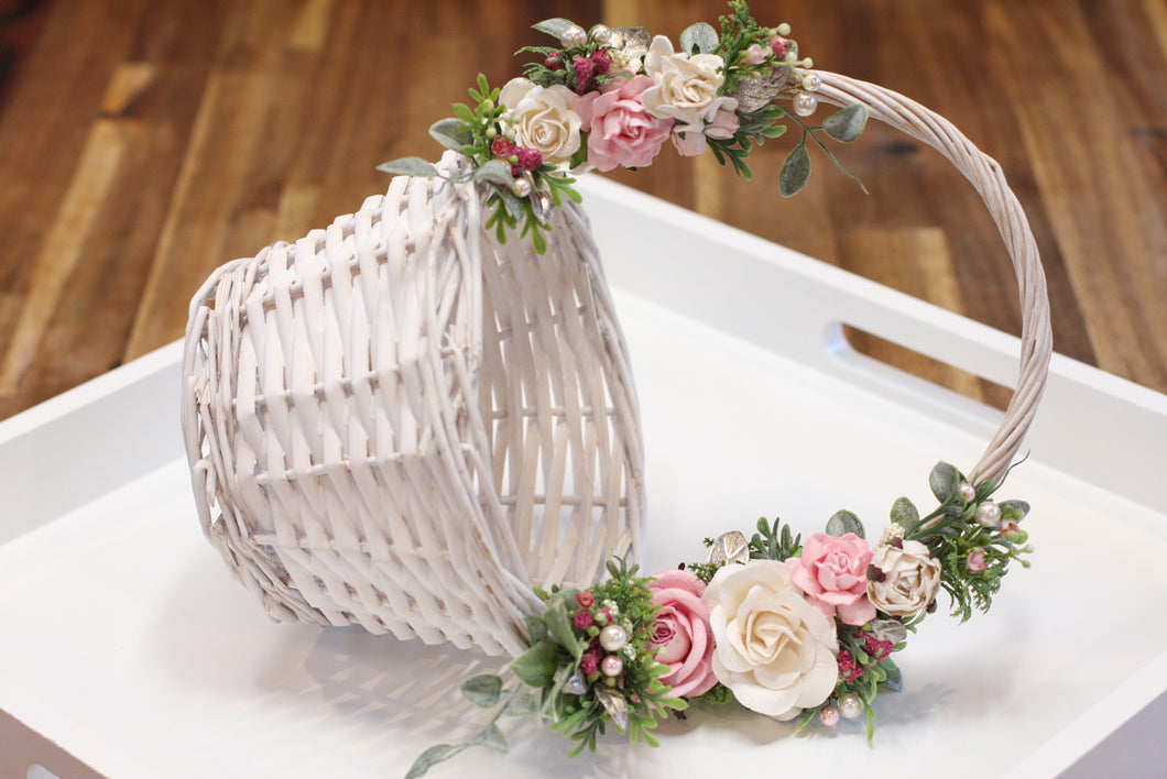 Floral basket - Cotton tail