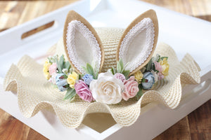 Floral 4 in 1 Easter hat - Candy drops