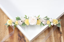 Load image into Gallery viewer, Floral 4 in 1 Easter hat - Buttermilk