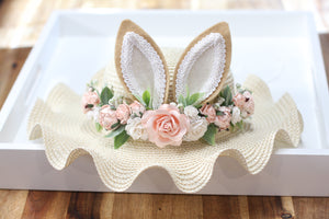 Floral 4 in 1 Easter hat - Honey Bunny