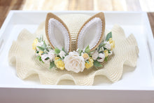 Load image into Gallery viewer, Floral 4 in 1 Easter hat - Buttermilk