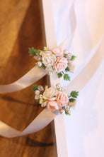 Load image into Gallery viewer, Floral clips - Vintage pink