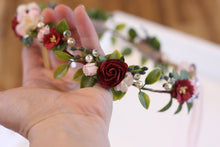 Load image into Gallery viewer, Flower crown - Gracie Red