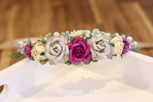 Load image into Gallery viewer, Flower crown - Magenta