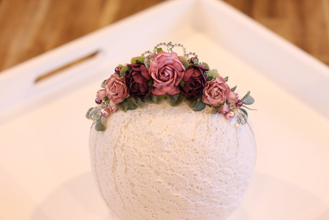 Foral Tiara - Plum