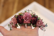 Load image into Gallery viewer, Foral Tiara - Plum