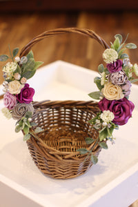Floral basket - Magenta