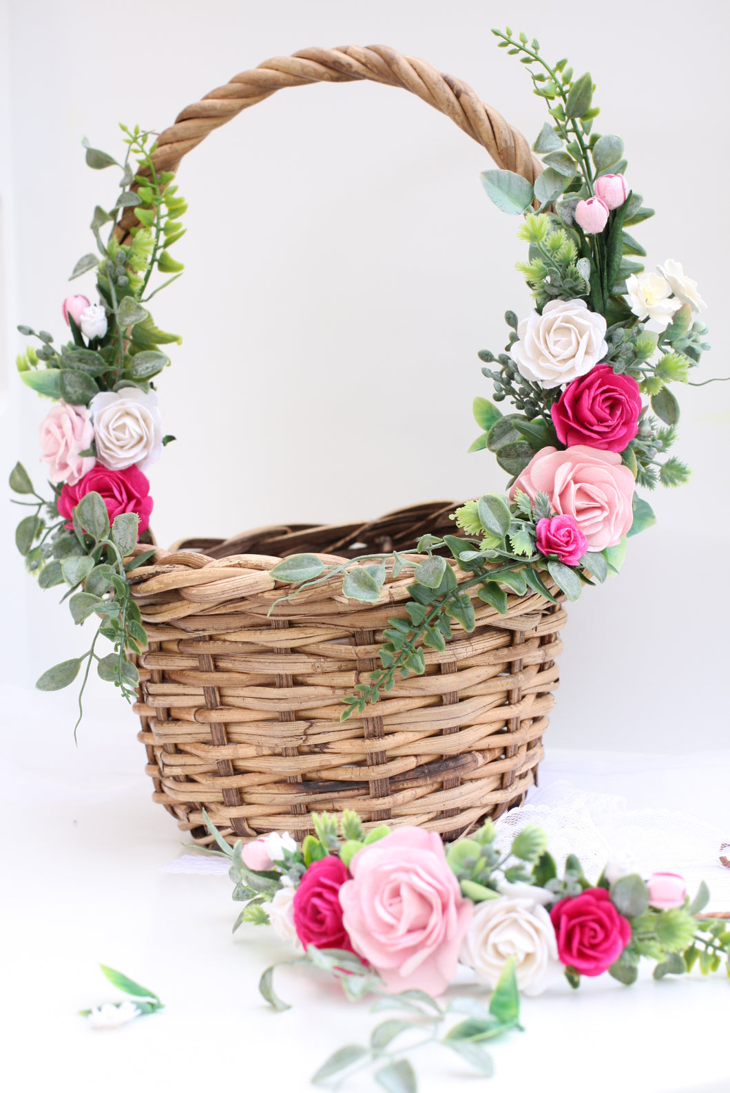 Flower Basket - Flamingo