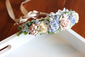 Flower crown - Lacey Blue