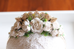 Floral Tiara - White magic