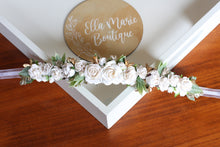 Load image into Gallery viewer, Floral Sash/Crown  - Snowflake