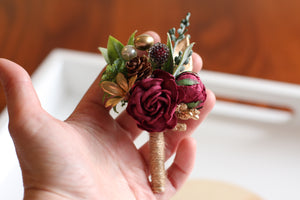 Boutonniere - Red Pine