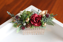 Load image into Gallery viewer, Floral comb - Pine
