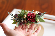 Load image into Gallery viewer, Floral comb - Pine