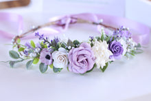 Load image into Gallery viewer, Flower crown - Violet fields