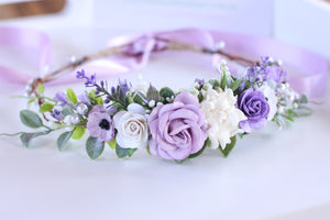 Flower crown - Violet fields