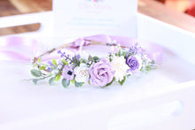 Load image into Gallery viewer, Flower crown - Violet fields