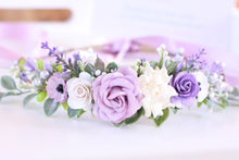 Load image into Gallery viewer, Flower crown - Violet fields