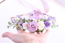 Load image into Gallery viewer, Flower crown - Violet fields