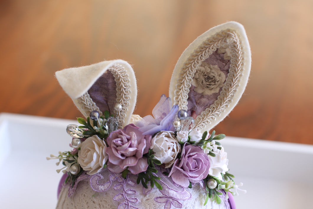 Bunny ears Headband - Clover (Purple)