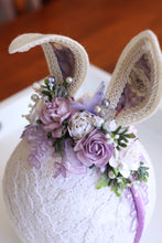 Load image into Gallery viewer, Bunny ears Headband - Clover (Purple)