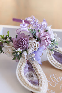 Bunny ears Headband - Clover (Purple)