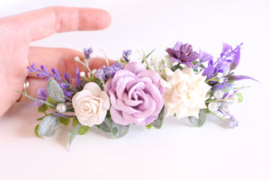 Floral headband - Violet fields