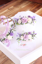 Load image into Gallery viewer, Flower crown - Violet fields