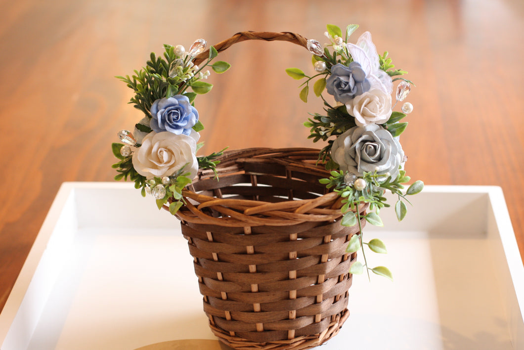 Flower girl Basket - Babs (Blue)