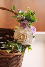Load image into Gallery viewer, Flower girl Basket - Clover (Purple)