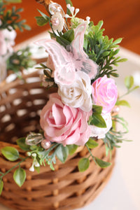 Flower girl Basket - Lola (pink)