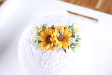 Load image into Gallery viewer, Floral headband/Clip - Summer Sun