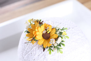 Floral headband/Clip - Summer Sun