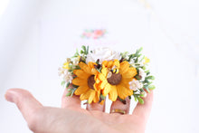 Load image into Gallery viewer, Floral headband/Clip - Summer Sun