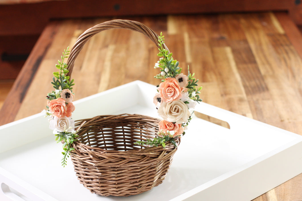 Floral basket - Perfectly Peach
